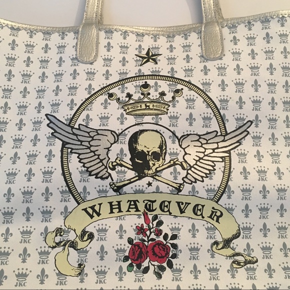 JKC /Skull “WHATEVER” Tote - Picture 2 of 6